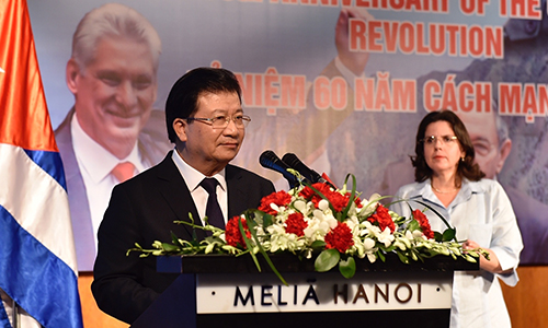 Deputy Prime Minister Trinh Dinh Dung speaking at the ceremony (photo: VGP)