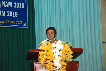 Bí thư Tỉnh ủy Nguyễn Văn Danh phát biểu kết luận hội nghị