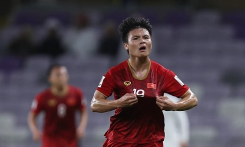 Midfielder Quang Hai voted as best player of Group Stage. (Photo: AFC)