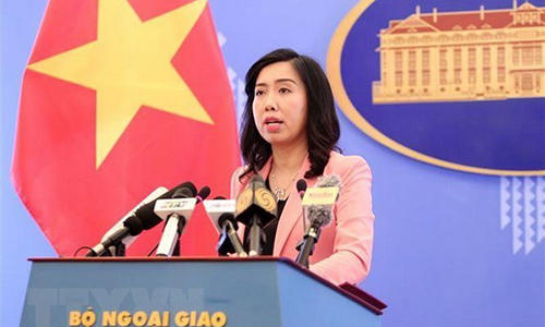  Spokesperson of the Foreign Ministry Le Thi Thu Hang (Source: VNA)  