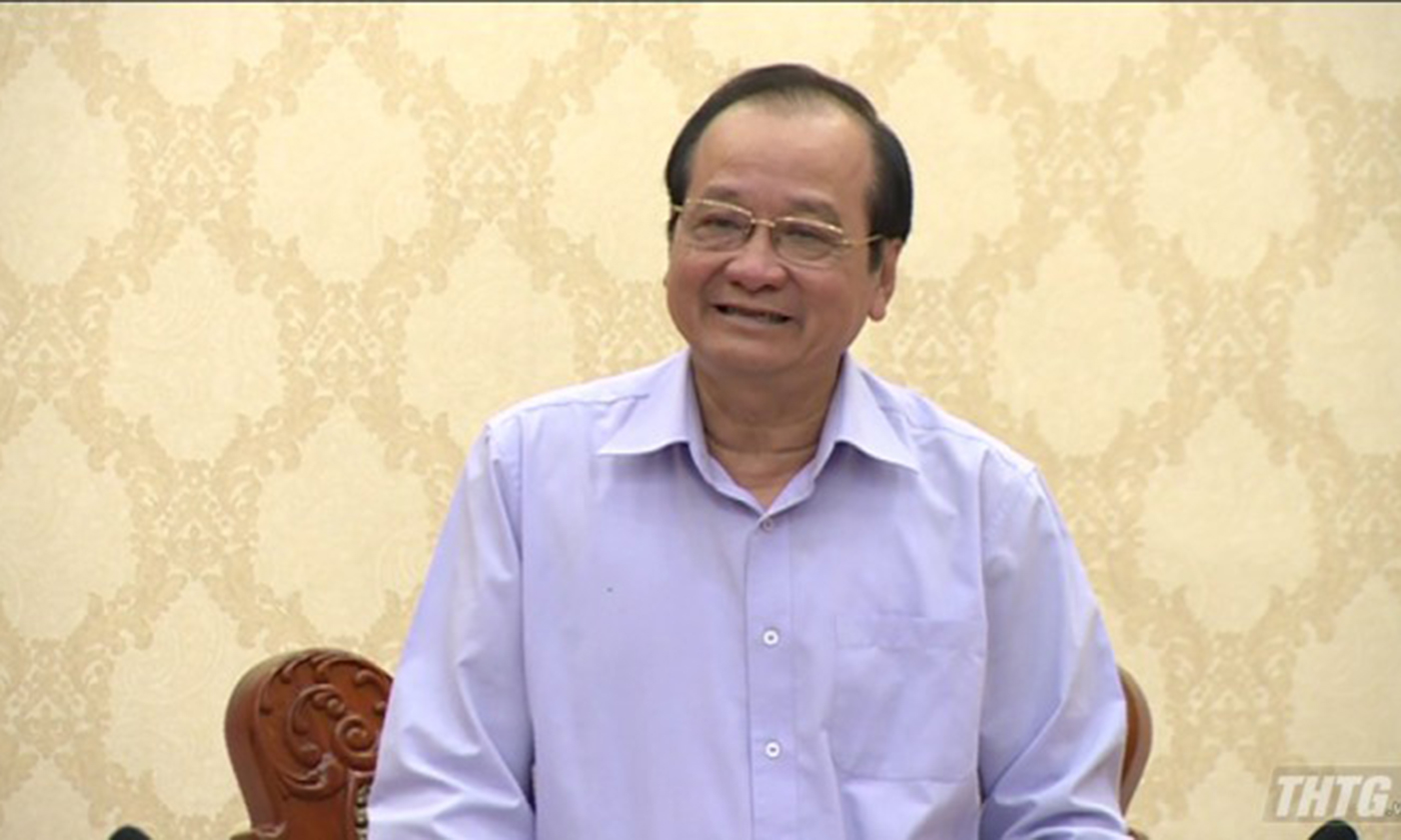 Deputy Chairman of the Tien Giang provincial People's Committee Tran Thanh Duc 