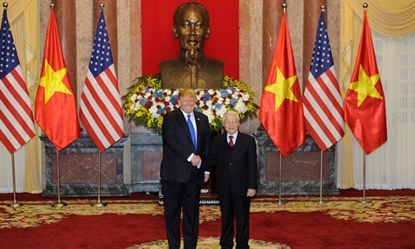 General Secretary and President Nguyen Phu Trong and US President Donald Trump (Photo: Dang Khoa)