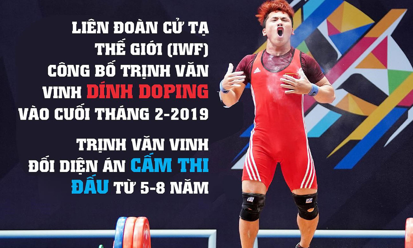 Cú sốc cho cử tạ Việt Nam: Nhà vô địch thế giới Trịnh Văn Vinh dính doping