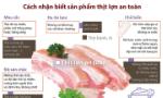 Cách nhận biết sản phẩm thịt lợn an toàn