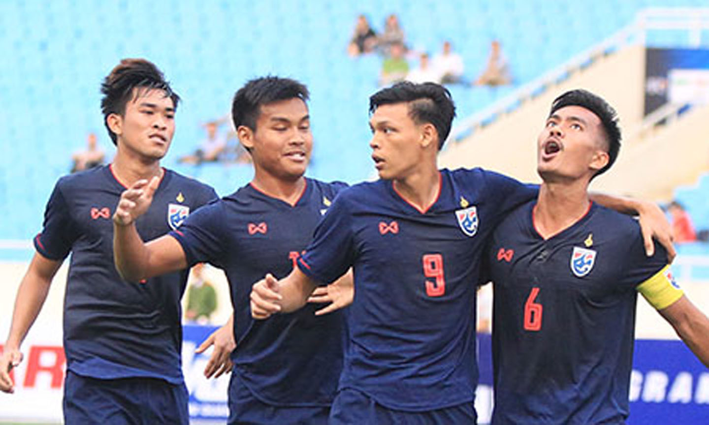 Supachai (9) đang có 5 bàn cho U23 Thái Lan. Ảnh: Phan Tùng 