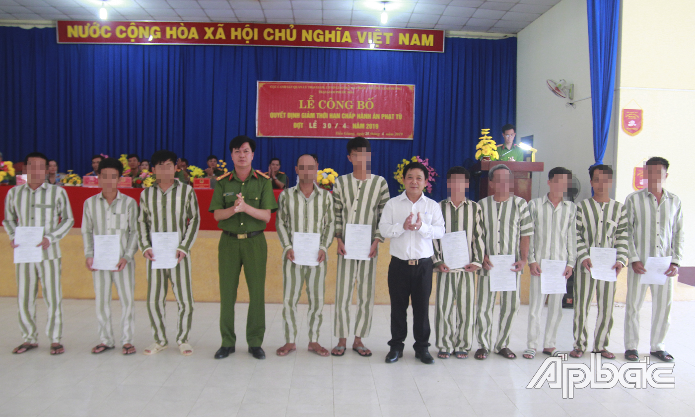 31 phạm nhân được giảm hết thời hạn phạt tù