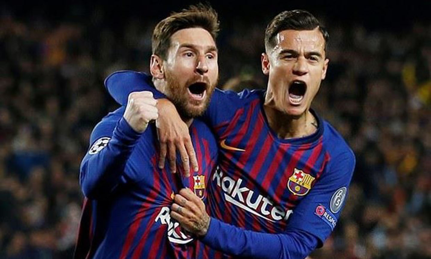 Messi và Coutinho cùng ghi bàn giúp Barcelona hạ M.U.