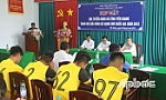 The Tien Giang province Football team targets the third top of group B