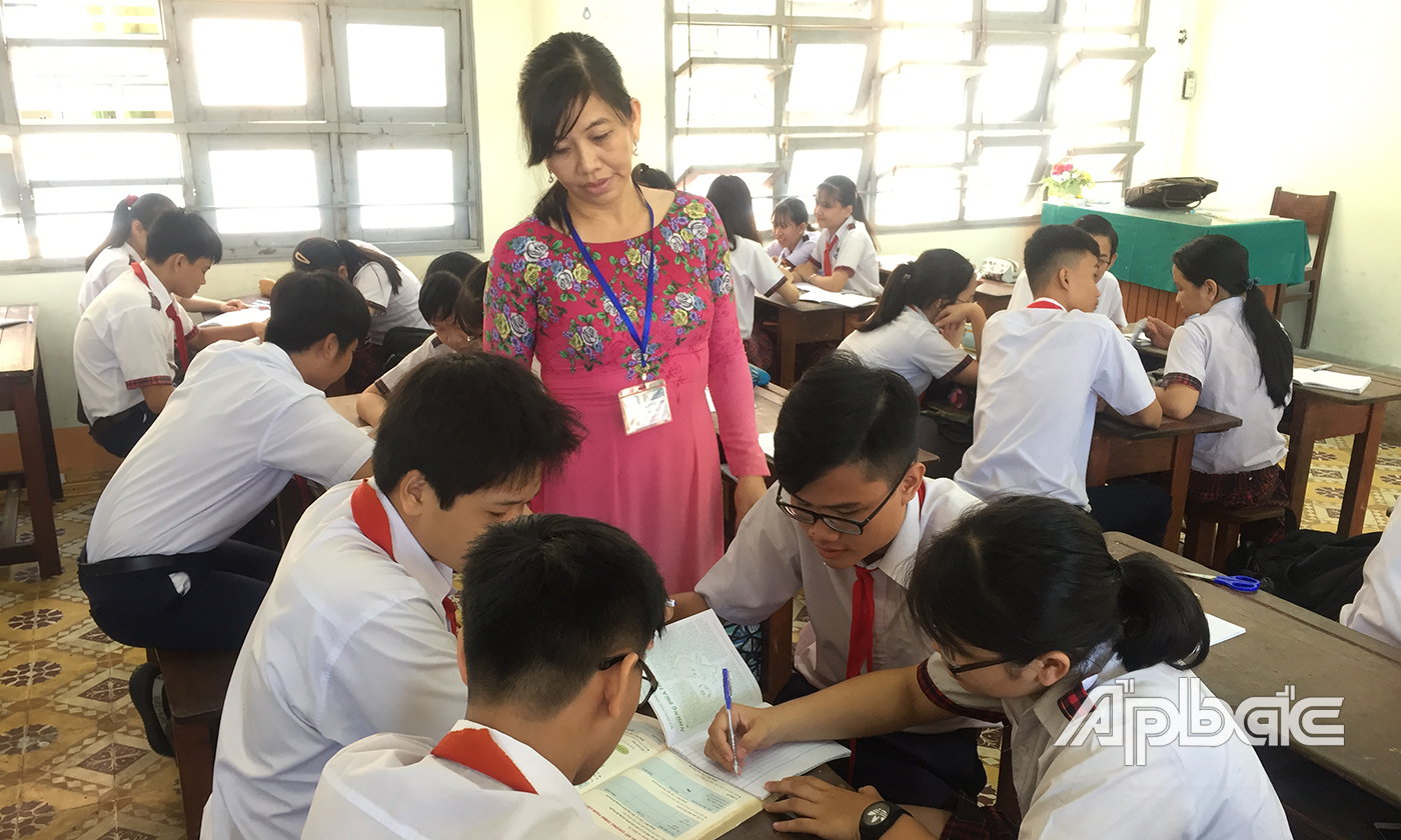 HS Trường THCS Xuân Diệu đang tăng tốc ôn thi lớp 10. 