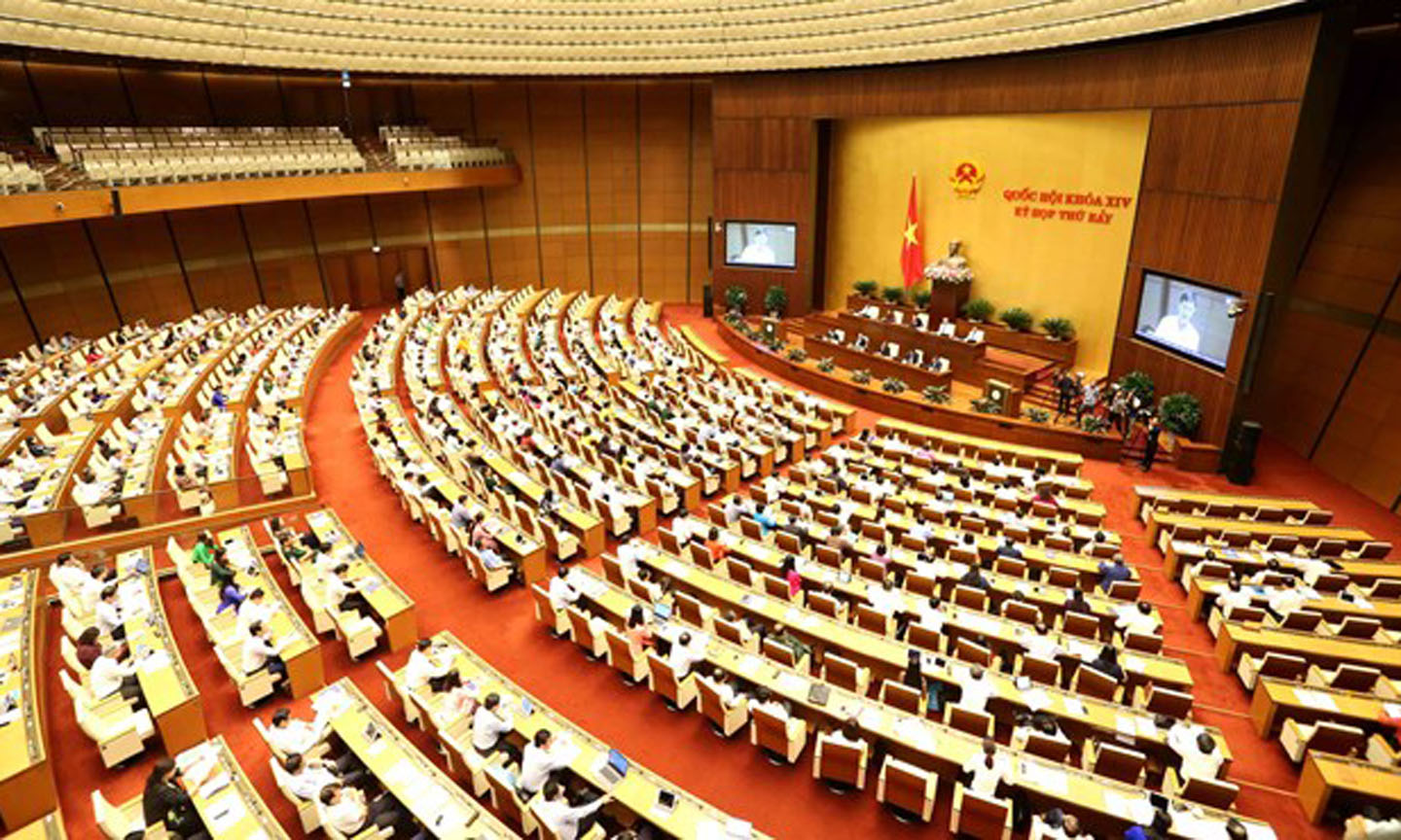 A view of the seventh session of the 14th National Assembly in Hanoi (Photo: VNA)