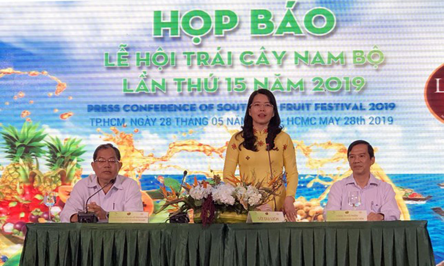 The press conference May 28 that announces the 15th Southern Fruit Festival (Photo: VNA)