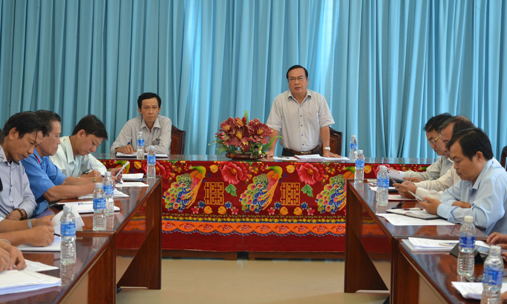 Phó Chủ tịch UBND tỉnh Phạm Anh Tuấn làm việc với huyện Gò Công Tây.