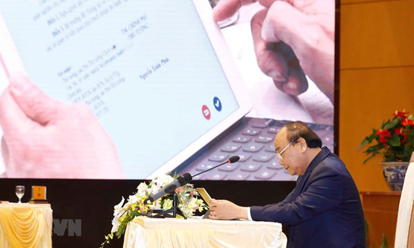 Prime Minister Nguyen Xuan Phuc at the event (Photo: VNA)  