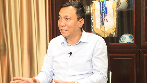 Phó chủ tịch thường trực VFF Trần Quốc Tuấn cho biết ĐT Việt Nam sẽ được tạo điều kiện hết mức cho chiến dịch World Cup - Ảnh: Phan Tùng
