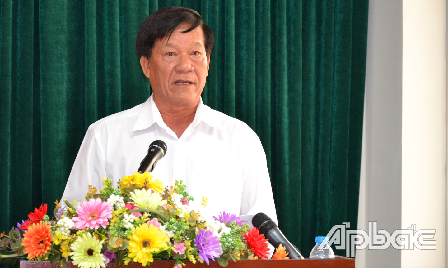 Cục trưởng Cục Thuế Nguyễn Tấn Lộc phát biểu tại Lễ công bố.