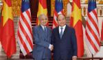 Thủ tướng Nguyễn Xuân Phúc hội đàm với Thủ tướng Malaysia