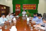 The Tien Giang provincial NA delegation discuss the Law of Library project