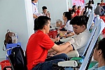 Students of Tien Giang University participate in the 2019 Voluntary Blood Donation Day