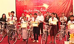 Prudential hands over bicycles to studious poor students