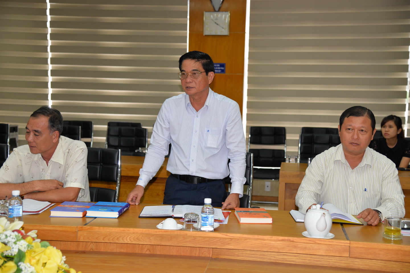 Đồng chí Nguyễn Văn Nhã khẳng định Tỉnh ủy Tiền Giang rất trân trọng công trình sách 