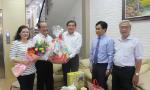 The provincial leaders visit retired teachers