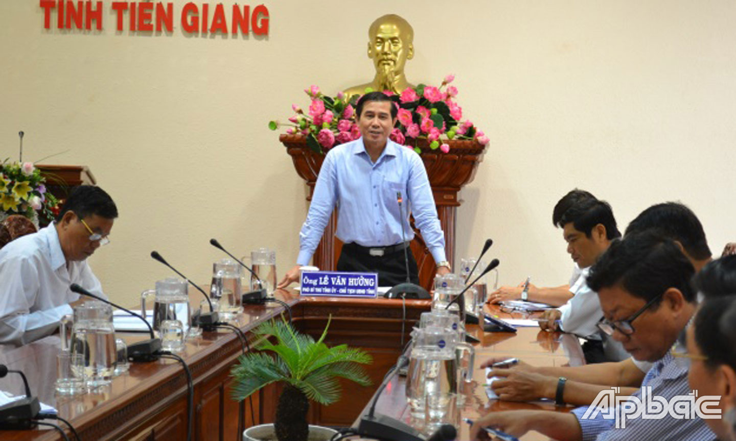 Đồng chí Lê Văn Hưởng kết luận vụ việc của ông Xuân.
