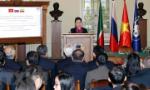 Top legislator visits university in Russia