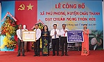 Phú Phong ra mắt xã đạt chuẩn nông thôn mới