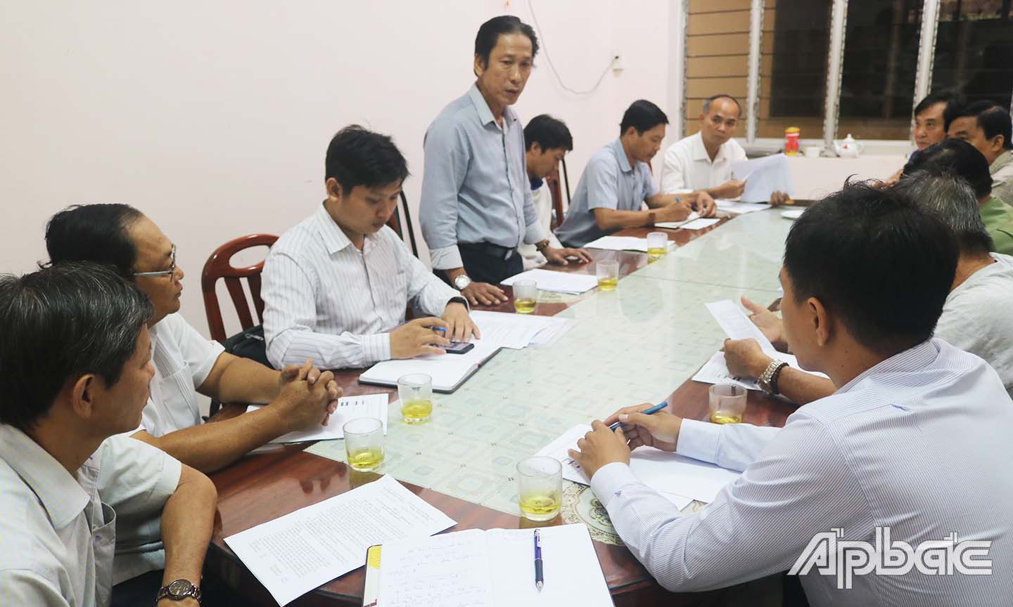 Ban Tổ chức Giải làm việc với UBND huyện Cái Bè về việc triển khai kế hoạch tổ chức Giải Việt dã Báo Ấp Bắc lần thứ 37 - năm 2020.