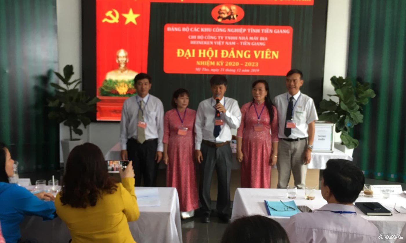 Chi bộ Công ty TNHH Nhà máy bia Heineken Việt Nam - Tiền Giang được tổ chức đại hội điểm thành công tốt đẹp.