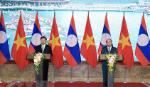 Hai Thủ tướng Việt Nam - Lào họp báo sau Kỳ họp 42 Ủy ban liên Chính phủ