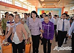 Phó Chủ tịch nước Đặng Thị Ngọc Thịnh tặng quà tết tại tỉnh Tiền Giang