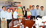 Phó Chủ tịch UBND tỉnh Tiền Giang Phạm Anh Tuấn thăm, chúc tết doanh nghiệp