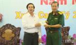 Secretary of Tien Giang Party Committee Nguyen Van Danh extends Tet greetings to the armed forces