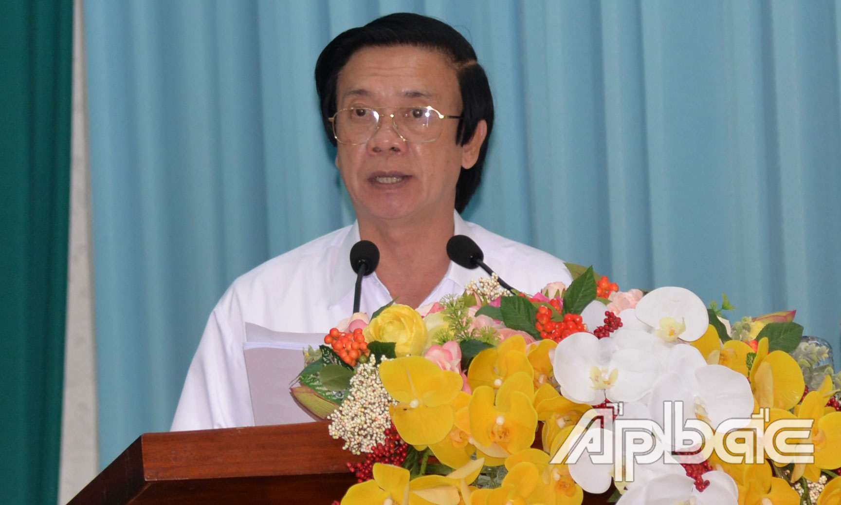 Đồng chí Nguyễn Văn Danh phát biểu kết luận hội nghị.