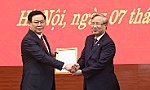 Phó Thủ tướng Vương Đình Huệ được phân công làm Bí thư Thành ủy Hà Nội