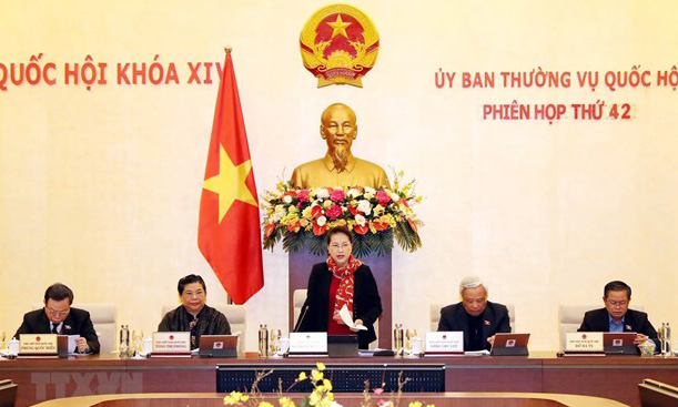 NA Chairwoman Nguyen Thi Kim Ngan speaks at the opening session (Photo: VNA)