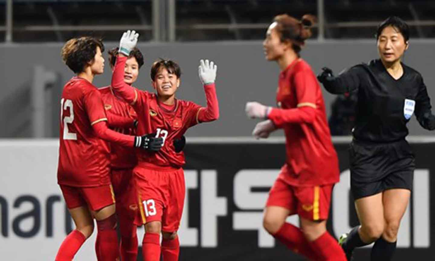 Tuyển nữ Việt Nam đã xác định được đối thủ tại vòng play-off. (Nguồn: AFC)