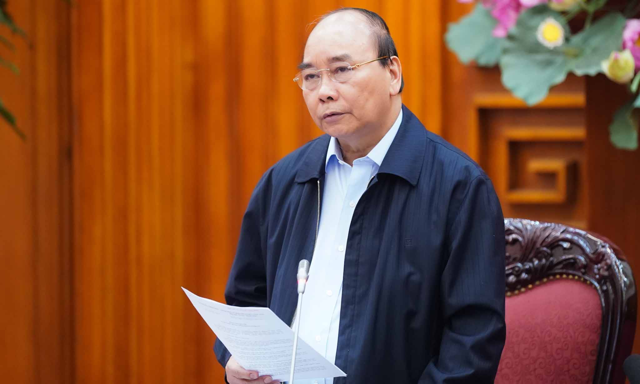 Thủ tướng phát biểu tại cuộc họp - Ảnh: VGP/Quang Hiếu 