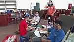 Go Cong town's youth donate blood to fight coronavirus disease