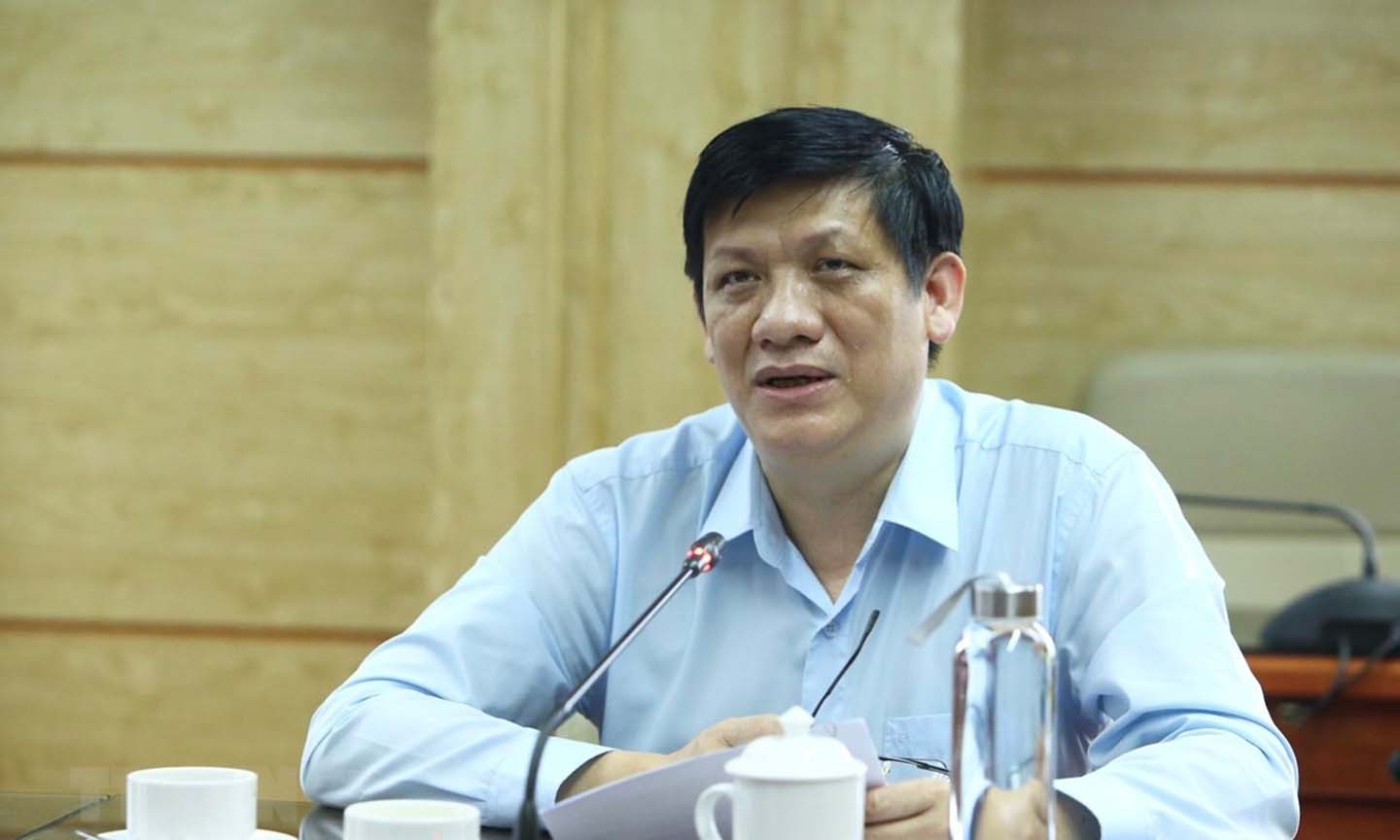 Thứ trưởng thường trực Bộ Y tế Nguyễn Thanh Long. (Ảnh: Minh Quyết/TTXVN)
