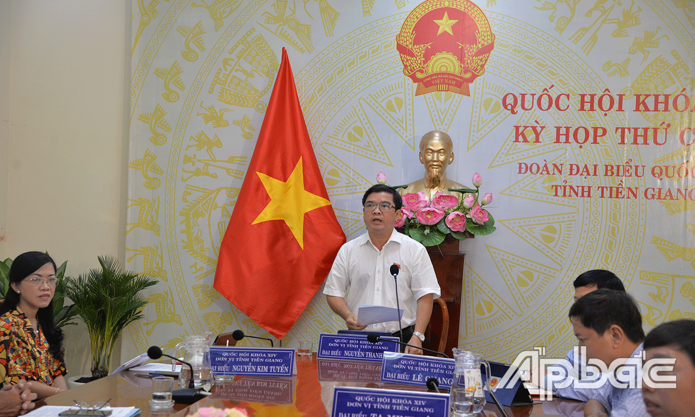 Đại biểu Nguyễn Thanh Hải phát biểu thảo luận trực tuyến