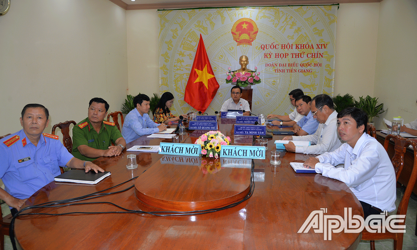 Quang cảnh tại điểm  cầu tỉnh Tiền Giang ngày 27-5