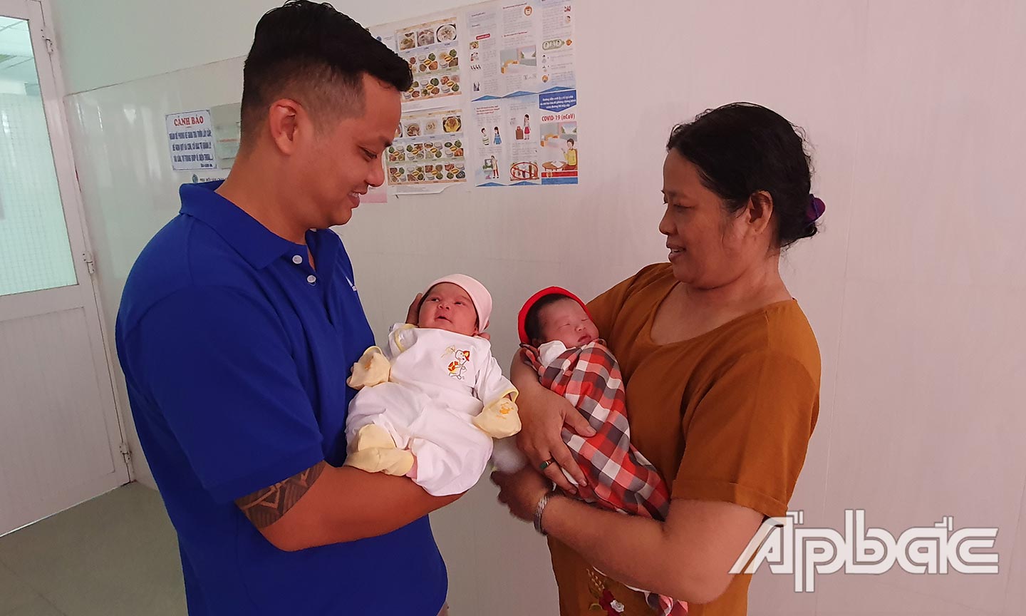 Những đứa trẻ được sinh ra khỏe mạnh tại Bệnh viện Phụ sản Tiền Giang. 