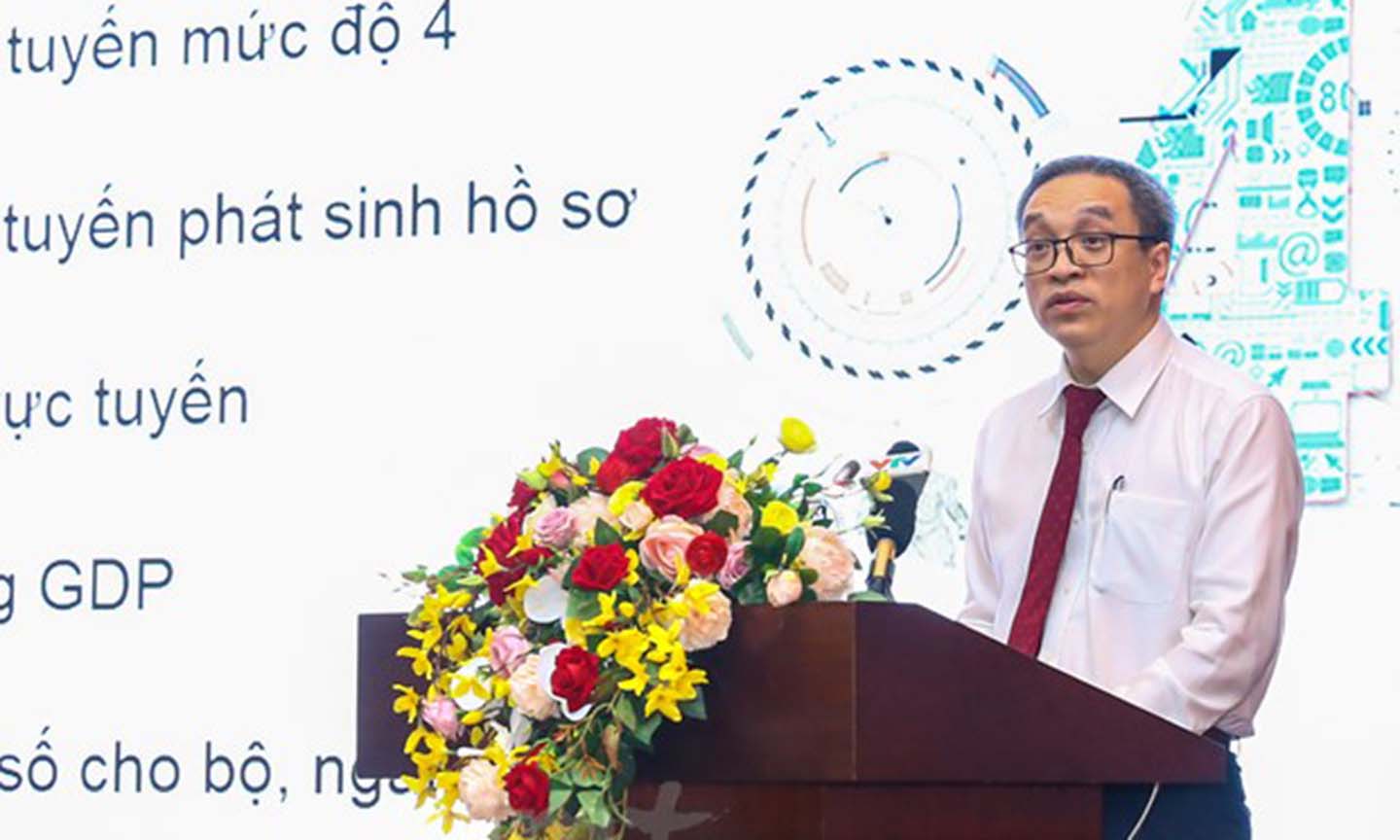 Thứ trưởng Thông tin và Truyền thông Phan Tâm tại hội nghị. (Ảnh: PV/Vietnam+)
