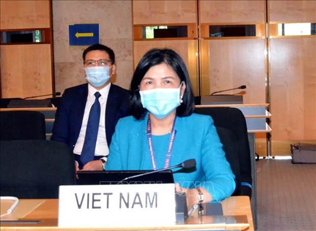 Ambassador Le Thi Tuyet Mai, head of the Vietnamese mission in Geneva 