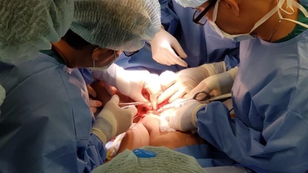 Doctors have successfully separated conjoined twins at the City Children’s Hospital in HCM City.( Photo courtesy of the City Children’s Hospital).