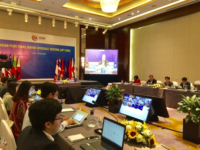 An online meeting of ASEAN+3 Senior Officials’ Meeting was chaired by Nguyen Quoc Dung, Deputy Foreign Minister and head of SOM ASEAN of Viet Nam on Monday.