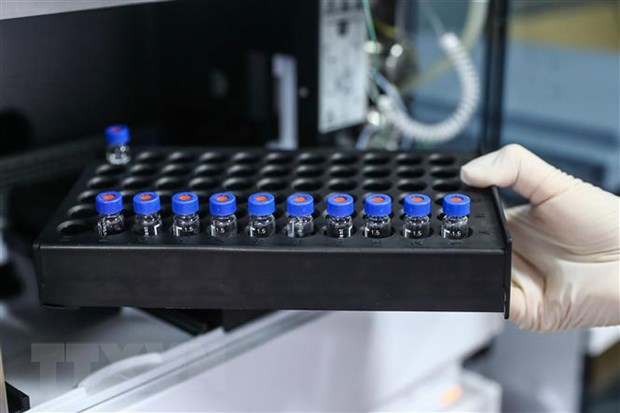Vắcxin phòng COVID-19 do Tập đoàn dược phẩm quốc gia Sinopharm bào chế tại Bắc Kinh, Trung Quốc. (Ảnh: THX/TTXVN)