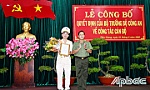 Công bố các quyết định điều động cán bộ lãnh đạo Công an tỉnh Tiền Giang